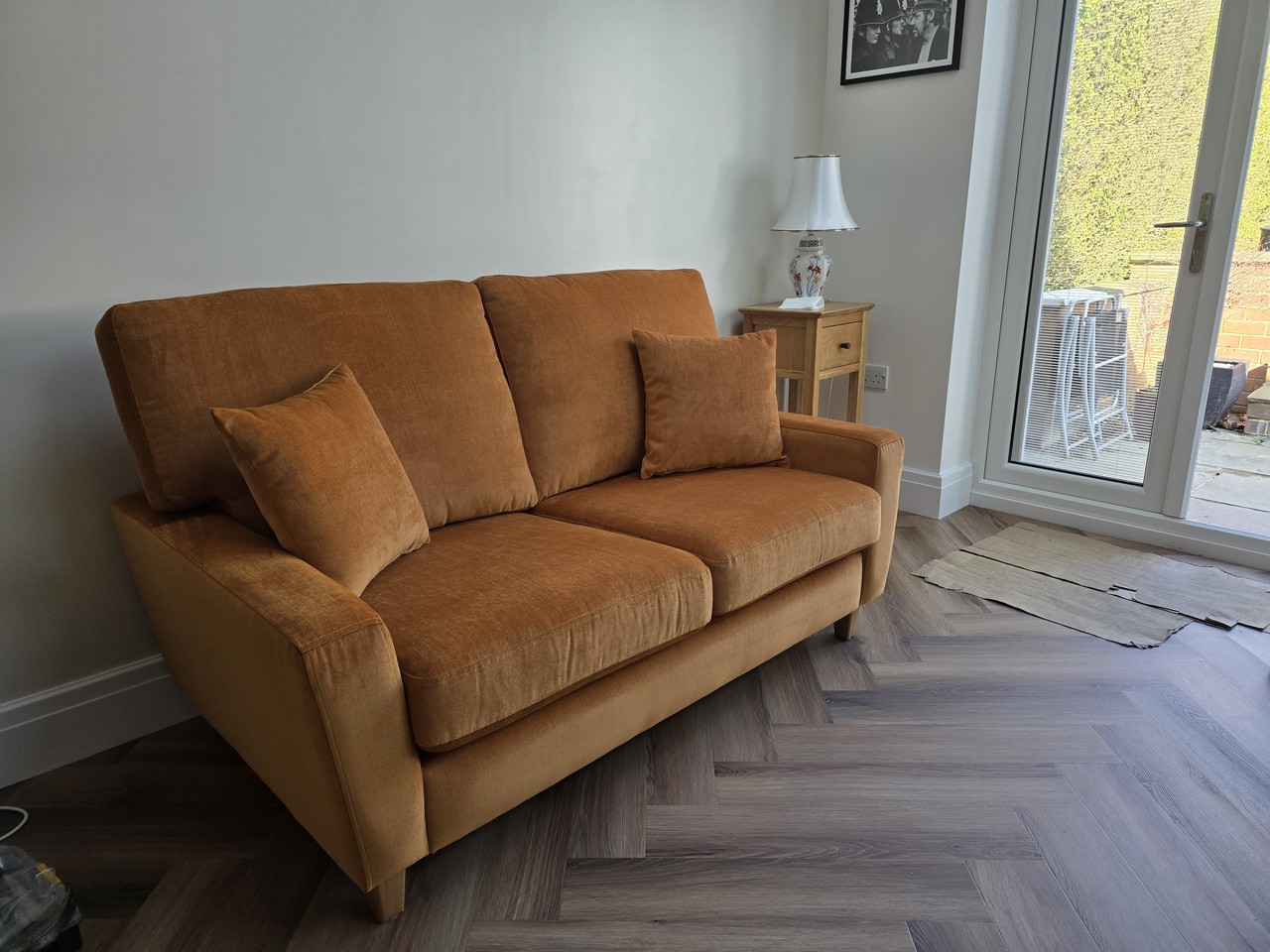 Golden Sorrento sofa in a customer’s home